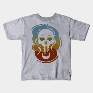 Coffee Cup Eyed Skull Retro Kids T-Shirt